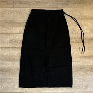 Decade Studio Linen Wrap Skirt